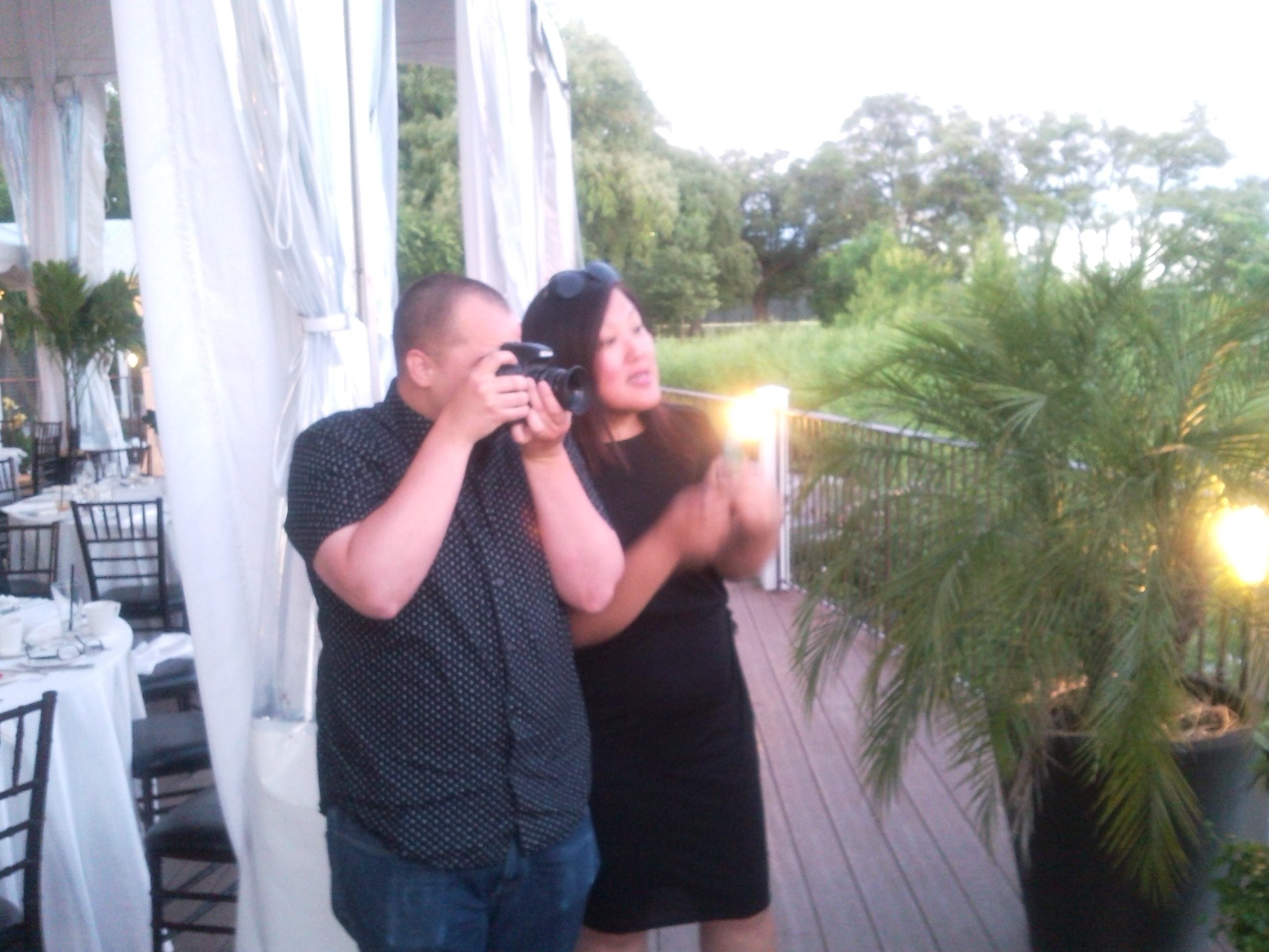 After dinner - duelling cameras